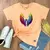 Camiseta Feminina Salmão Asas