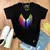 Camiseta Feminina Preta Asas