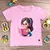 T-Shirt Infantil Rosa Menina Bíblia - comprar online