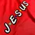 Camiseta Masculina Vermelha Aplique J.E.S.U.S na internet