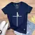 Camiseta Feminina Azul Fé