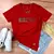 Camiseta Feminina Vermelha Jesus Cristo Glitter