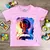 T-Shirt Infantil Rosa Menina Orando Bíblia - comprar online