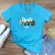 Camiseta Feminina Turquesa Cristo Vivo Está