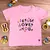 T-Shirt Infantil Rosa Jesus Loves You - comprar online