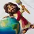 T-Shirt Infantil Branca Jesus Pintor Do Mundo na internet