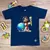 T-Shirt Infantil Azul Jesus Pintor Do Mundo - comprar online