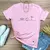 Camiseta Feminina Rosa Coroa Coração