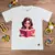 T-Shirt Infantil Branca Garota Bíblia - comprar online