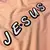 Camiseta Feminina Salmão Aplique J.E.S.U.S - comprar online