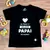 T-Shirt Infantil Preta Eu Tenho o Melhor Papai - comprar online