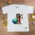 T-Shirt Infantil Branca Jesus Pintor Do Mundo - comprar online
