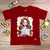 T-Shirt Infantil Vermelha Garota Bíblia Branca - comprar online
