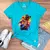 Camiseta Feminina Turquesa Leão