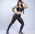 Conjunto Fitness Preto com Calça e Bolsos Laterais