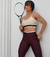 conjunto na cor marsala com detalhe creme - comprar online