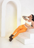 conjunto de calça amarelo com creme - comprar online