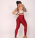 Conjunto Fitness Vermelho com Creme na internet