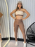 Conjunto Castanho com Canela