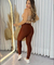 conjunto marrom com creme - comprar online