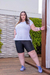 Blusa Plus Size com Barra Alongada - comprar online