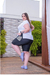 Blusa Plus Size com Barra Alongada na internet