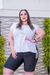 Blusa Plus Size com Barra Alongada