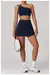 Imagem do Conjunto Short Saia + Top Alça Unilateral Fitness Feminino Sportiva