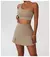 Imagem do Conjunto Short Saia + Top Alça Unilateral Fitness Feminino Sportiva