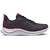Tênis Olympikus feminino Apolis na cor preto e pink, ideal para caminhadas.