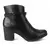 Bota Dakota de Cano Curto Preta com tiras decorativas e salto bloco — estilo, conforto e praticidade para o dia a dia.

