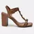 SANDALIA VIA MARTE SALTO BLOCO ALTO - GANACHE - loja online