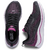 Tênis Olympikus feminino Apolis na cor preto e pink, ideal para caminhadas.