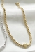 Pulseira Bolinha com Coração - Banho de Ouro - comprar online