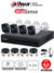 Kit 4 cámaras de seguridad 2mpx con audio