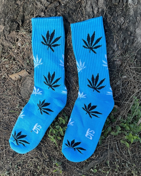 Medias turquesa Weed
