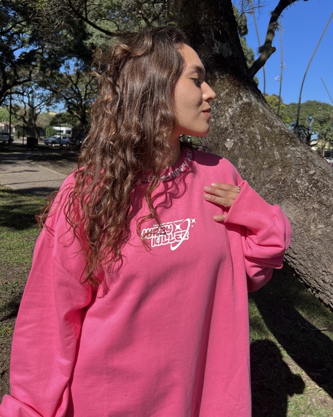 Buzo rústico Oversize fucsia