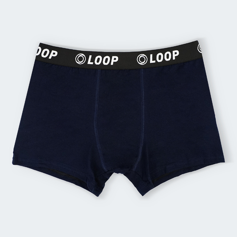 Bóxer azul marino loop