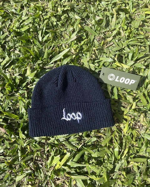Gorro lana Loop azul marino