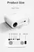 Projetor 4K PG510W Android 11 WiFi Auto Foco Keystone - VirtuShop