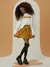 Casaco Cropped Off White - Bu e Bi Moda Infantil