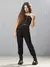 Cropped de Sarja Preto - comprar online