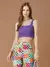 Cropped Tricot Roxo