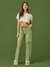 Calça Sarja Wide Verde - comprar online