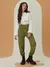Calça de Sarja Animal Print Verde - comprar online