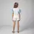 Conjunto Feminino Infantil Blusa Strass Bordado a Mão e Short Saia - Bu e Bi Moda Infantil