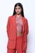 Blazer alongado terracota