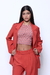 Blazer alongado terracota - comprar online