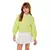 Conjunto Feminino Infantil Blusa de Moletom e Short Saia com Pregas - comprar online