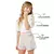 Conjunto Feminino Infantil Cropped Manga Bufante e Short Xadrez - loja online
